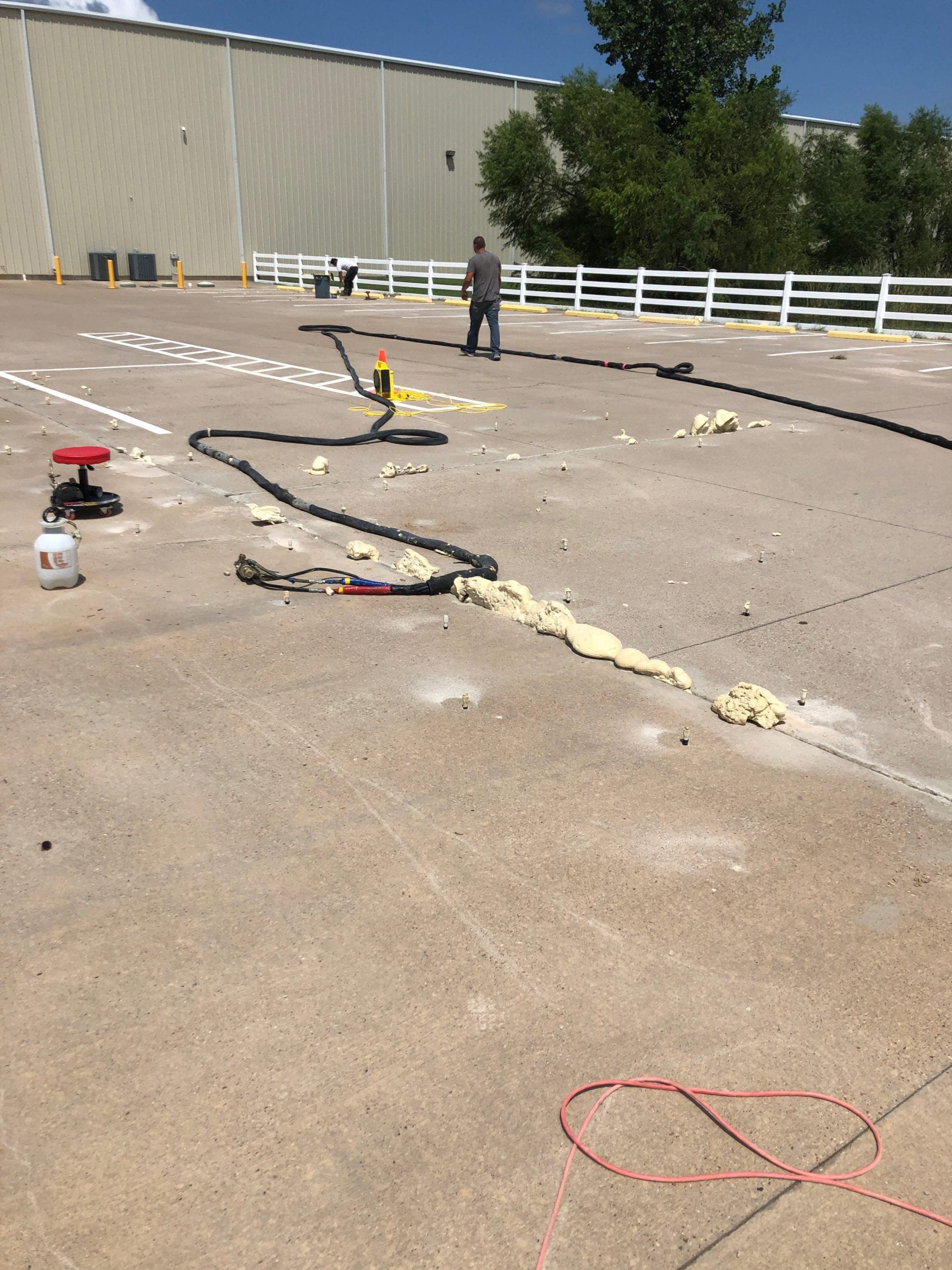 Foundation Repair Concrete Lifting Stephenville TX - Parking Lot Repair