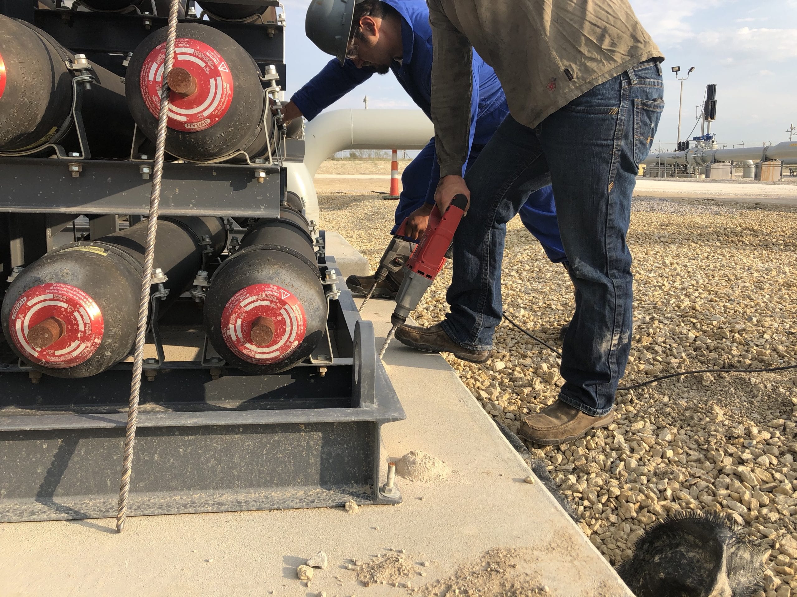 Foundation Repair Concrete Lifting Stephenville TX - Gas Plant Project