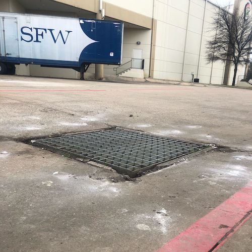 roadway repair after